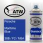 Preview: Porsche, Maritime Blue, 38B / F2 / M5A: 400ml Sprühdose, von ATW Autoteile West.